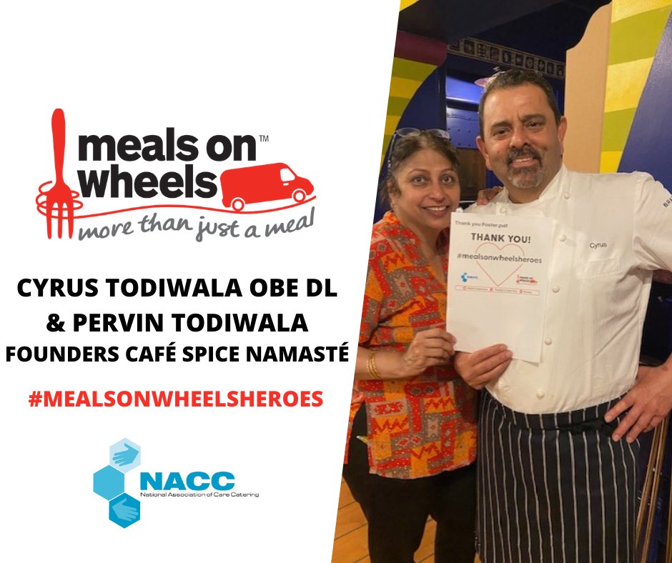 Cyrus Todiwala OBE DL - has shared his gratitude to all the #mealsonwheelsheroes providers for continuing to deliver meals to the doors of those vulnerable, offering well-being checks and kindness to those vulnerable. @MrTodiwala @MrsTodiwala