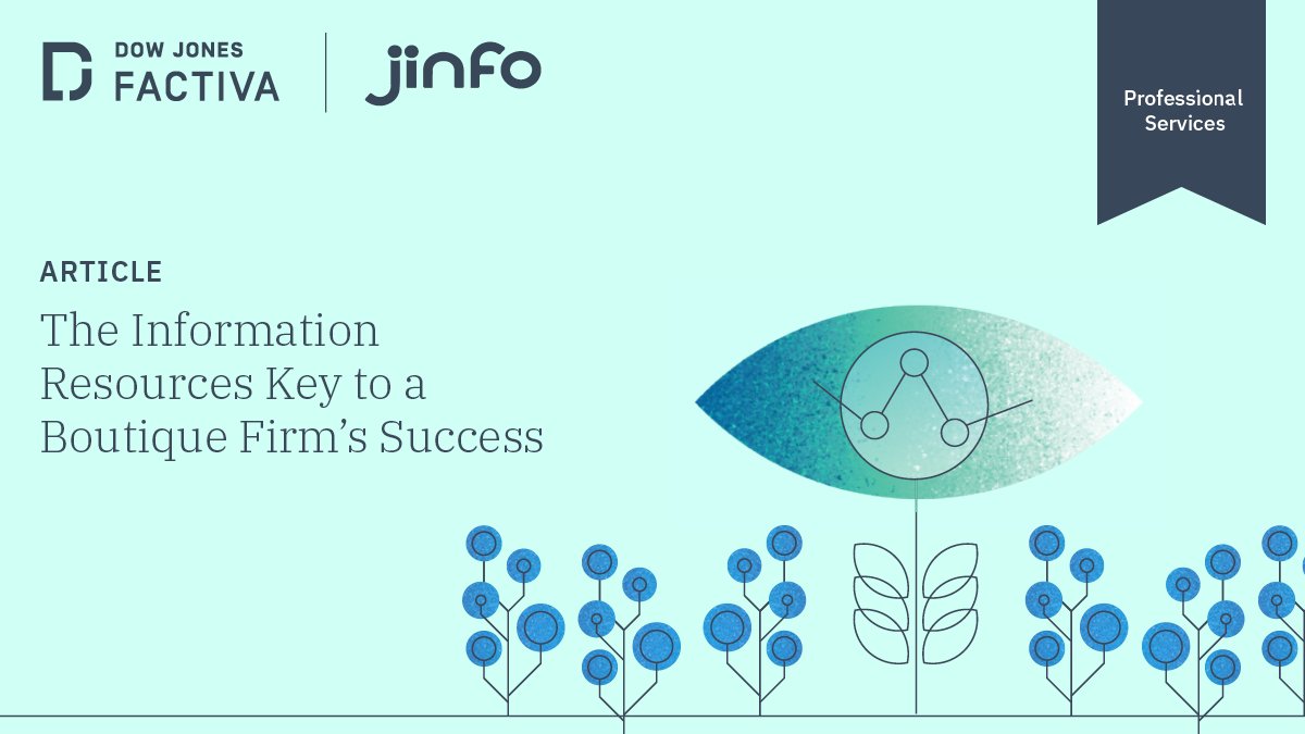 Strong, fluid information ecosystems are key to developing successful strategies. Read to learn how @JinfoResearch uses #information resources to meet changing business goals: bit.ly/3SMiGBW