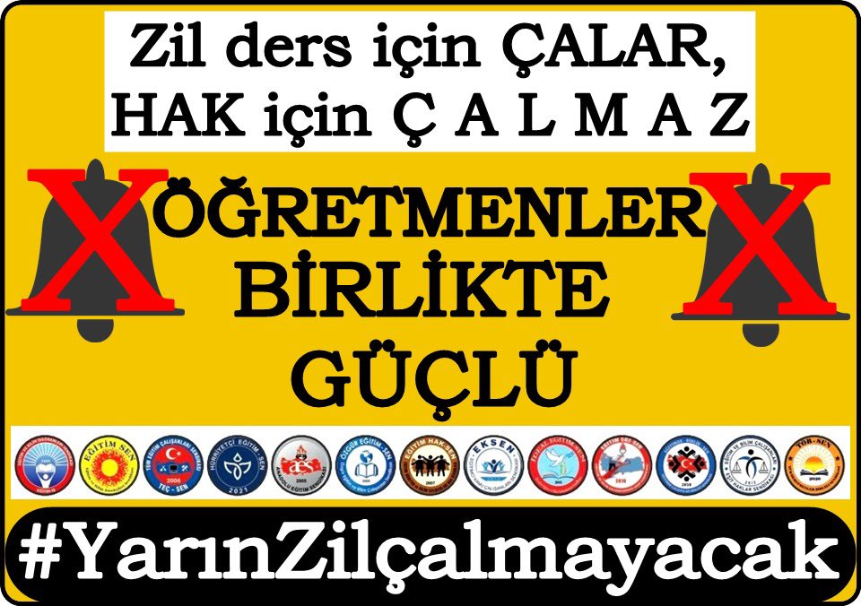 Yarın okullarda onuru, emeği ve hakları için mücadele eden eğitim emekçileri olmayacak!

Yarın alanlarda zilin beklenmediği dersin konusunu “eğitim emekçilerinin ekonomik ve demokratik hakları” ile “eğitim hakkı” oluşturacak!

#YarınZilçalmayacak

ÖĞRETMENLER BİRLİKTE GÜÇLÜ