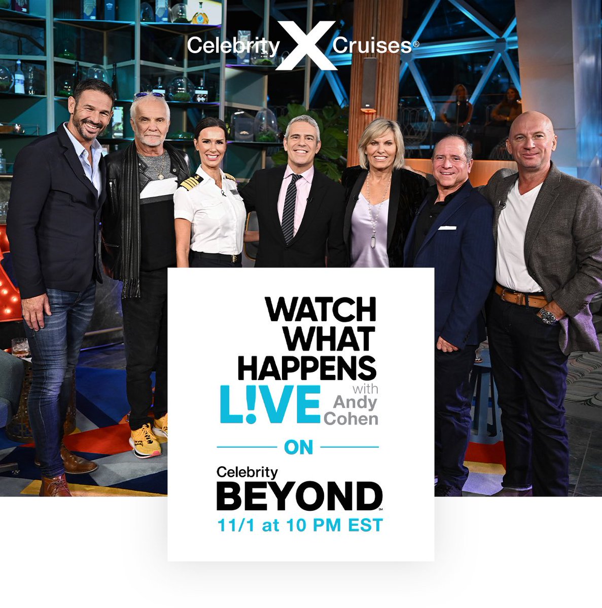 Below Deck meets BEYOND’s Deck! I’ll be tuning in TONIGHT at 10pm EST to <a href="/BravoTV/">Bravo</a>’s <a href="/BravoWWHL/">Watch What Happens Live!</a> on Celebrity Beyond with all five captains from Bravo’s hit franchise and our very own Captain Kate McCue!