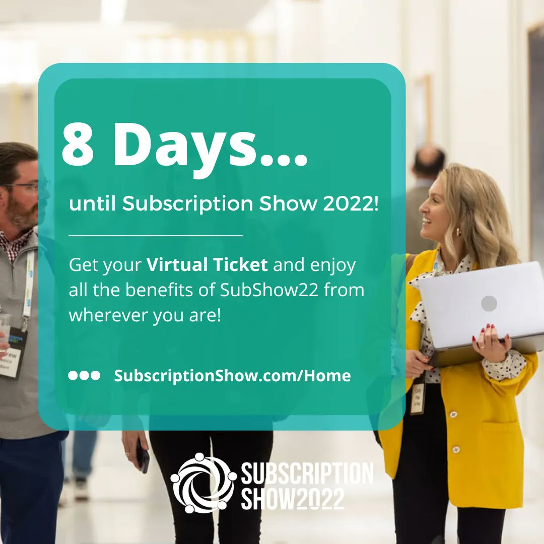 KGSexton's tweet image. #SubscriptionShow22 is nearly here! Stream the conference online and enjoy every session from wherever you are in the world. Visit buff.ly/3eGKWHV to get your ticket and don't forget your favorite mug for coffee! See you there 😁 

#SubShow22 #SubscriptionInsider