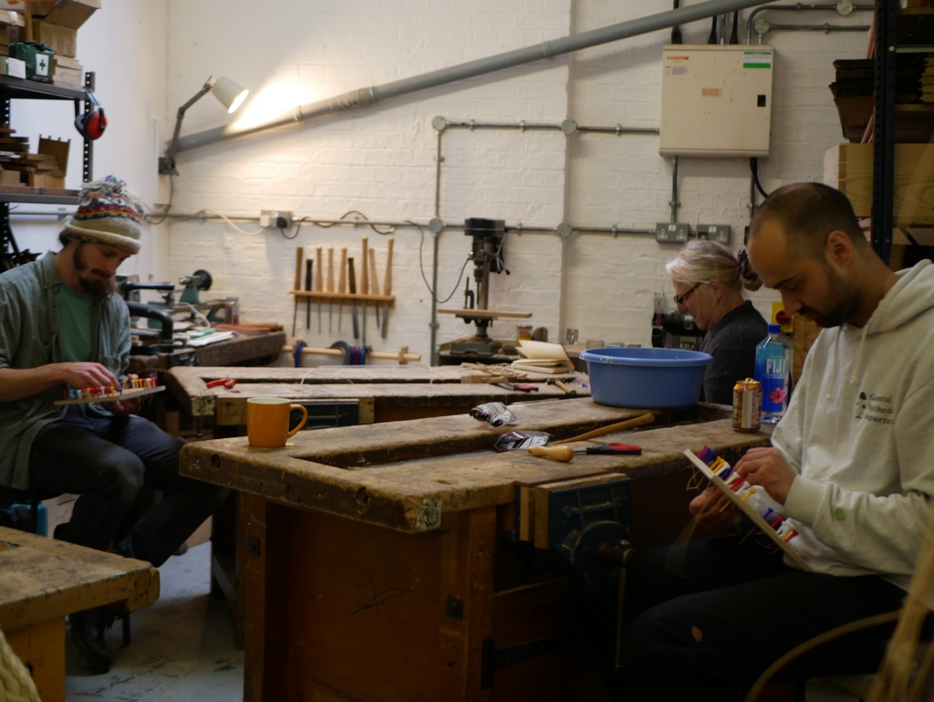 schoolofstuff's tweet image. Chair Caning is a chance to learn the technique of weaving rattan cane to form a resilient and decorative seat platform. 

Here are some snaps from a past session! 

The next one is 26th November. Find out more and book your place: theschoolofstuff.co.uk/courses/chair-…

#craftcourse
