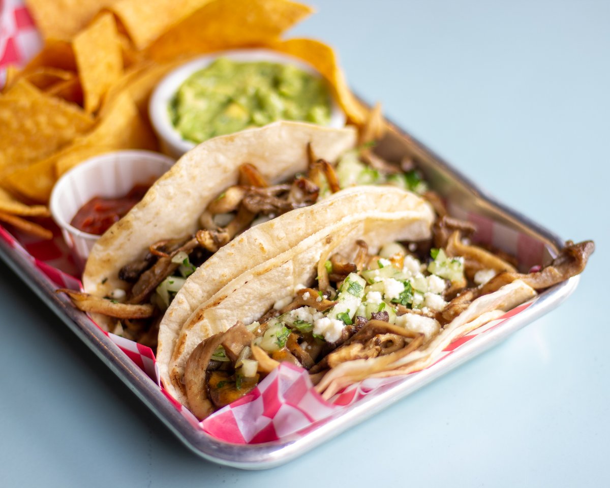 Claim52Brewing's tweet photo. Our mushroom tacos have leveled up!
The tacos now consist of shredded local mushrooms cooked in our house-made Arbol hot sauce, queso fresco, diced onions, fresh cilantro, and shredded cabbage. Add a side of guac for just $2!
#Claim52 #claim52kitchen #beer #localbeer #tacos https://t.co/PKULzWO7hA