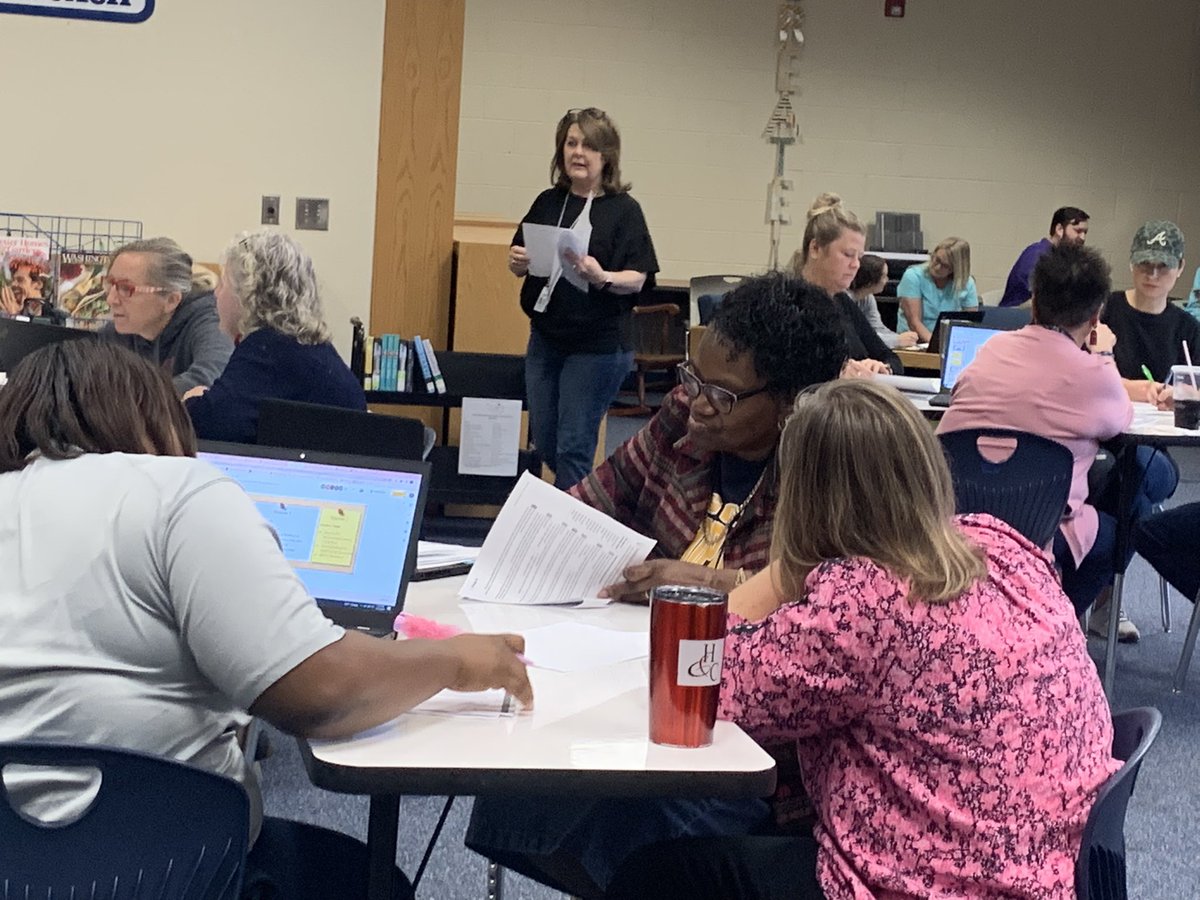 Today’s staff meeting on small group instruction is going well!