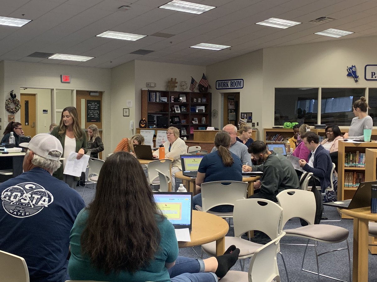 WitchetsWorld's tweet photo. Today’s staff meeting on small group instruction is going well! https://t.co/9AkDmwYdqm