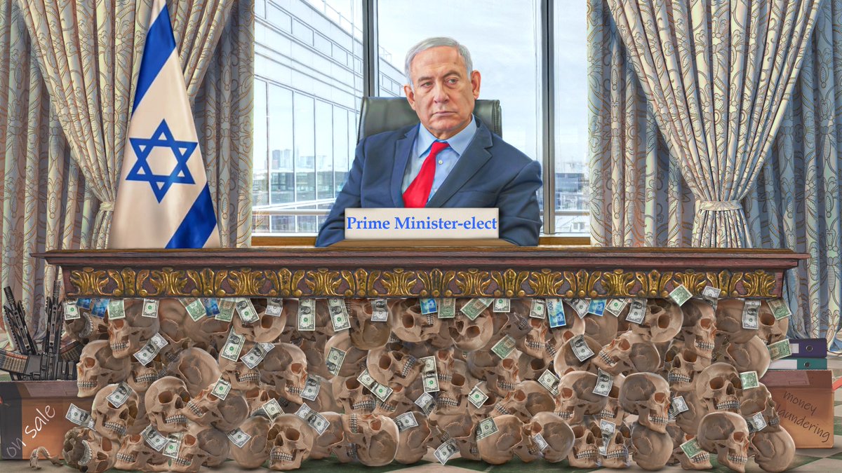 Joke of the day: war criminal Benjamin Netanyahu says: 'Everything must be done to stop the tragedy and bloodshed in Ukraine'