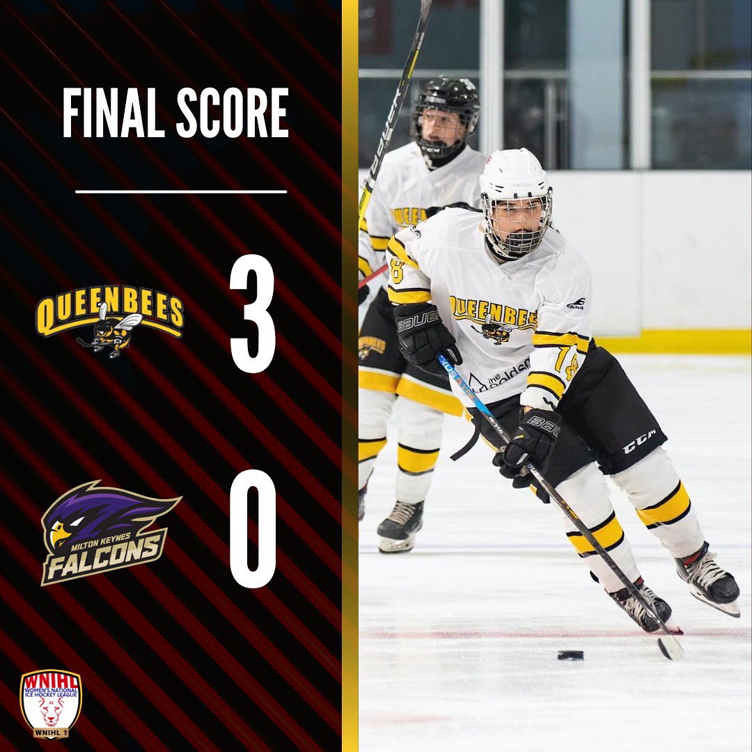 QueenBeesHockey's tweet photo. Fire Bees had their first away trip of the season at @MKFalcons on Sunday, resulting in a 3-0 win! ๐คฉ
Fire Bees goals from Davidson-Wright, Games and Clark-Payet.
Shut out for Sophia Voslinsky.
Player of the game Tahlia Davidson-Wright.
#FireBees | #WNIHL #Division1 https://t.co/SgpaC5WP0o