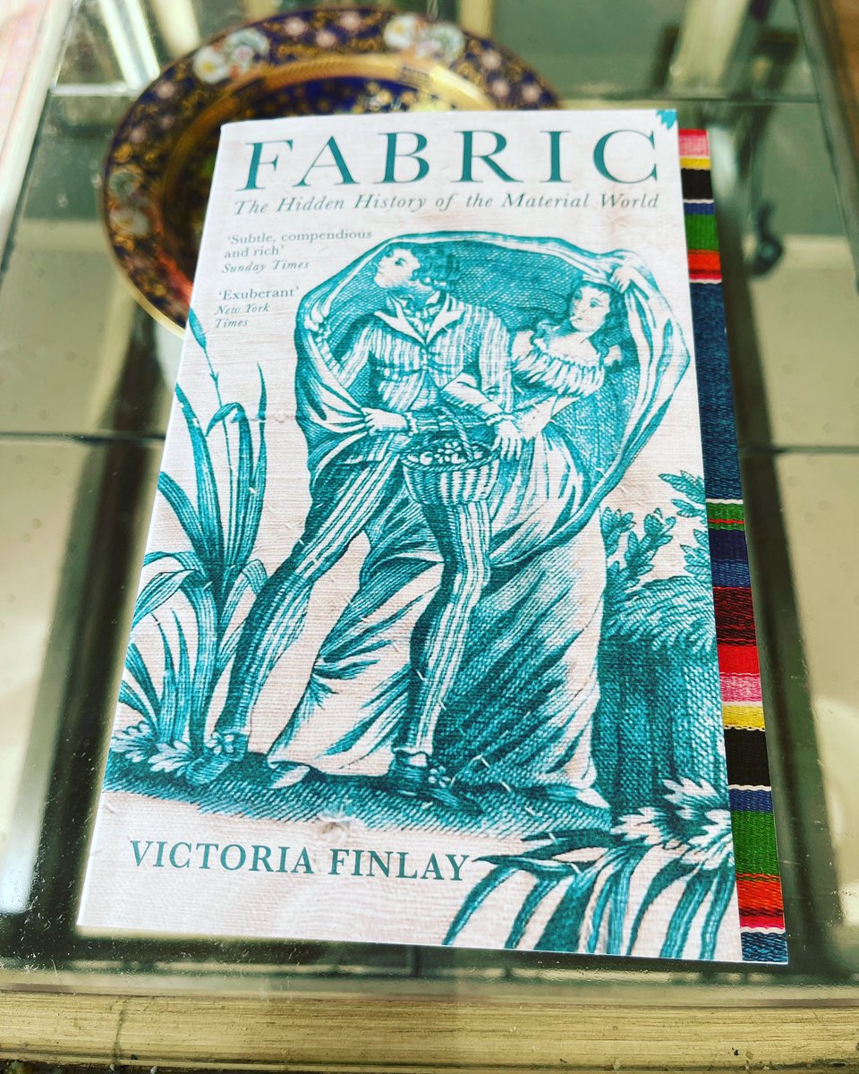 victoriafinlay's tweet image. How beautiful is this! The #paperback version of #Fabric arrived from @ProfileBooks - and the lovely surprise for me is how it looks as if a swatch of bright cloth is escaping from between the covers. Launches this Thursday!