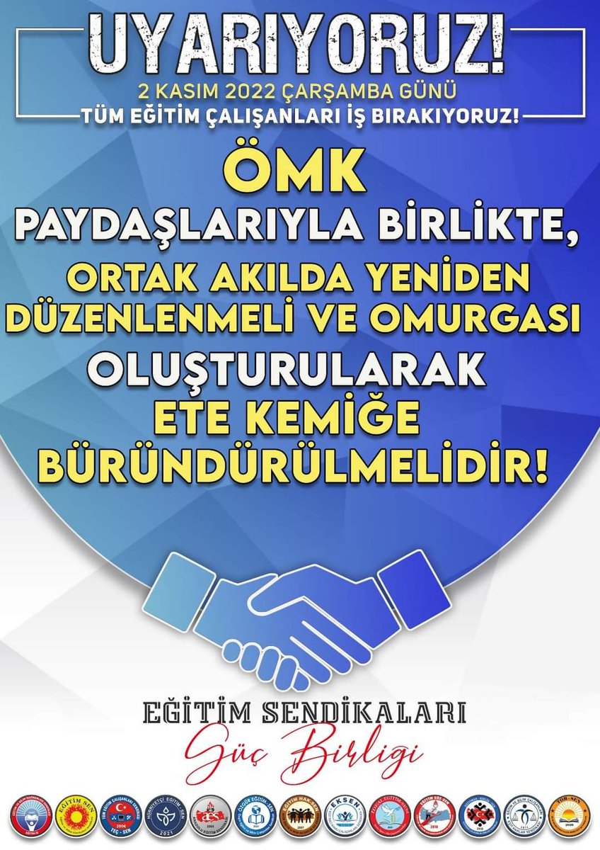 Okullarda #YarınZilçalmayacak çünkü öğretmenler itibarı için iş bırakacak.