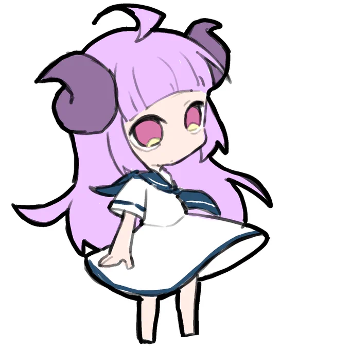 りじちよさんに着てもらうなら白セーラーがいいな 