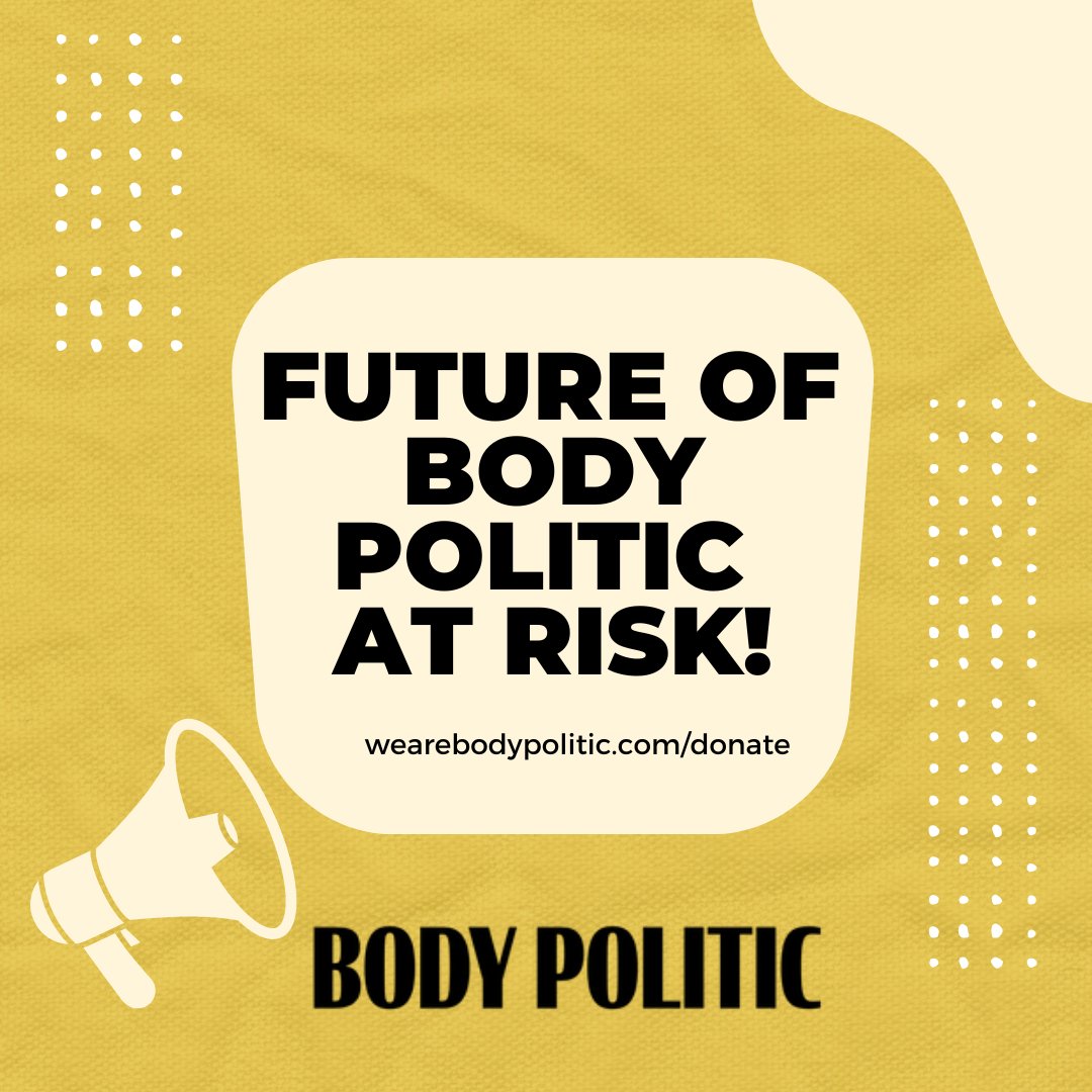 itsbodypolitic's tweet photo. An update from our Board about our current situation &amp; an ask for our community: to be blunt, our financial situation is dire.
We estimate Body Politic, including our Slack support group, will cease to exist by early 2023 without funding (goal: $500k) https://t.co/IH260glR2t
🧵1/ https://t.co/vRMagjLM5y