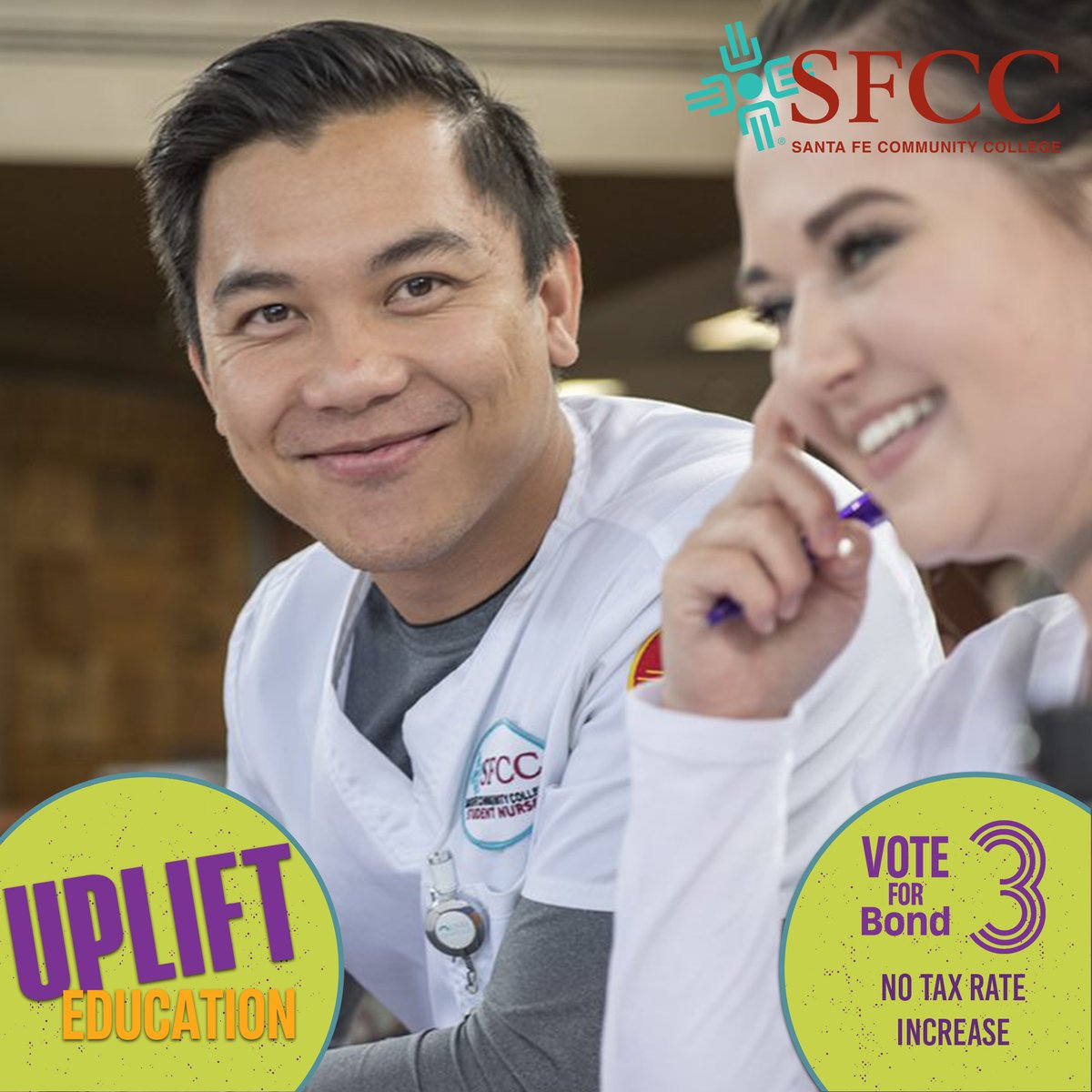 NMGOBond3's tweet photo. @SFCCNM is requesting 2022 GO Bond funding for essential HVAC maintenance and upgrades, which are critical in protecting the health and safety of the college community. Visit our website below for more information. 

🔗 https://t.co/0NupDPOpC4

#Bond3ForNM https://t.co/ro5XucFJRW