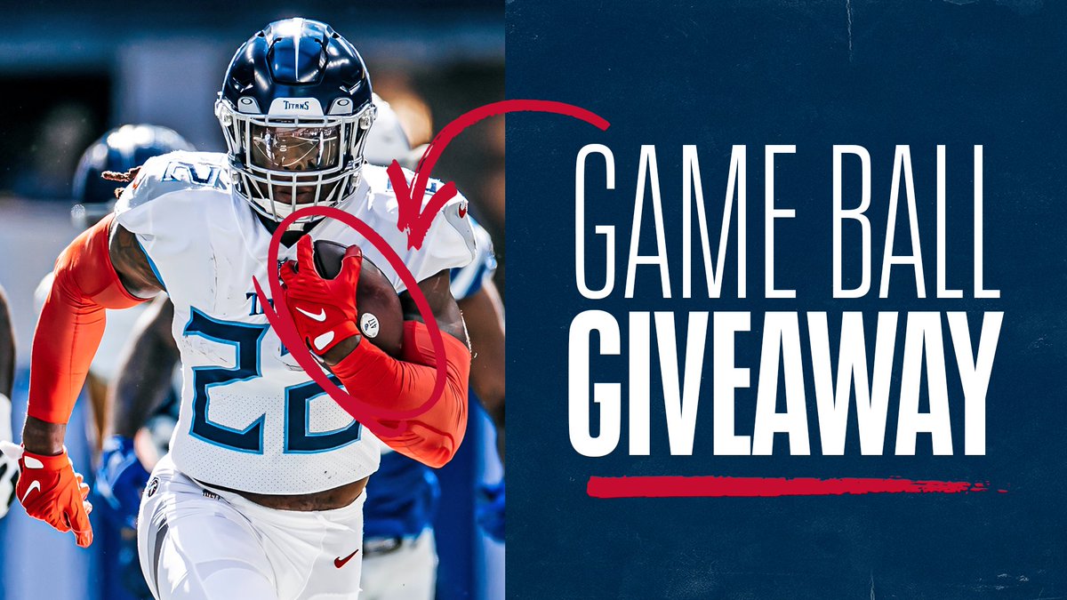 Titans's tweet image. 🏈 Titans Game Ball Giveaway 🏈

RETWEET + follow @Titans for a chance to win an official game ball from our victory over the Texans.