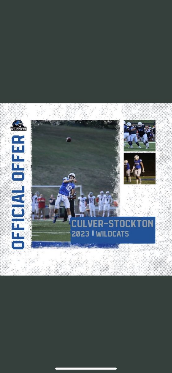 Blessed to receive my very first offer from Culver-Stockton . Thank you for the opportunity 🙏🏽
<a href="/CSCwildcatsFB/">Culver Football</a> <a href="/CoachCutshaw/">Roy Cutshaw Jr</a> 
@recruit4TN #RestoreTheRoar
