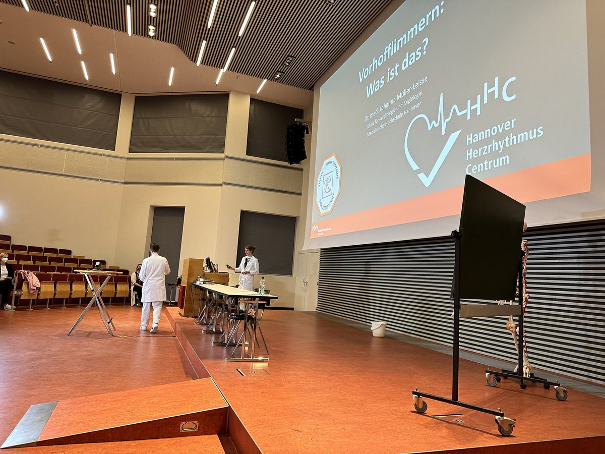 David Duncker (@davidduncker) on Twitter photo @MHH_life <a href="/Herzstiftung/">Deutsche Herzstiftung</a>
Patientenuniversität mit dem Hannover Herzrhythmus Centrum
Turbulenzen im Herz - Vorhofflimmern:
✅Was ist das?
✅Was kann man als Patient*in tun?
✅Was kann die Ärztin/der Arzt tun?
<a href="/JBauersachsMD/">Johann Bauersachs</a> <a href="/SHohmannMD/">Stephan Hohmann</a> <a href="/MuellerLeisse/">Johanna Müller-Leisse</a> @MHH_life <a href="/Herzstiftung/">Deutsche Herzstiftung</a>
Patientenuniversität mit dem Hannover Herzrhythmus Centrum
Turbulenzen im Herz - Vorhofflimmern:
✅Was ist das?
✅Was kann man als Patient*in tun?
✅Was kann die Ärztin/der Arzt tun?
<a href="/JBauersachsMD/">Johann Bauersachs</a> <a href="/SHohmannMD/">Stephan Hohmann</a> <a href="/MuellerLeisse/">Johanna Müller-Leisse</a>