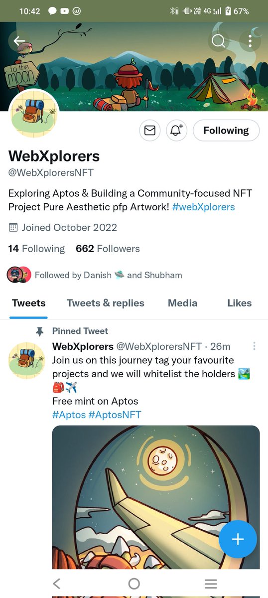 Vishal45913255's tweet photo. @DWEB_3space @WebXplorersNFT @Web_3space Thanks for the giveaway follow all steps @Web_3space @ANI @DWEB_3space
#AptosNFT #webxplorers https://t.co/RoF1seVe5f