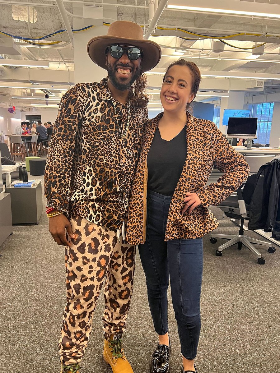 Digi_Kyle's tweet image. Our employees dressed up for Halloween last week for our Pumpkin Painting celebrations both virtually and in person. We had themed snacks, crafts, and our design team transformed into characters from a famous movie. Can you guess which one?

#LifeAtAIQ #halloween #culture