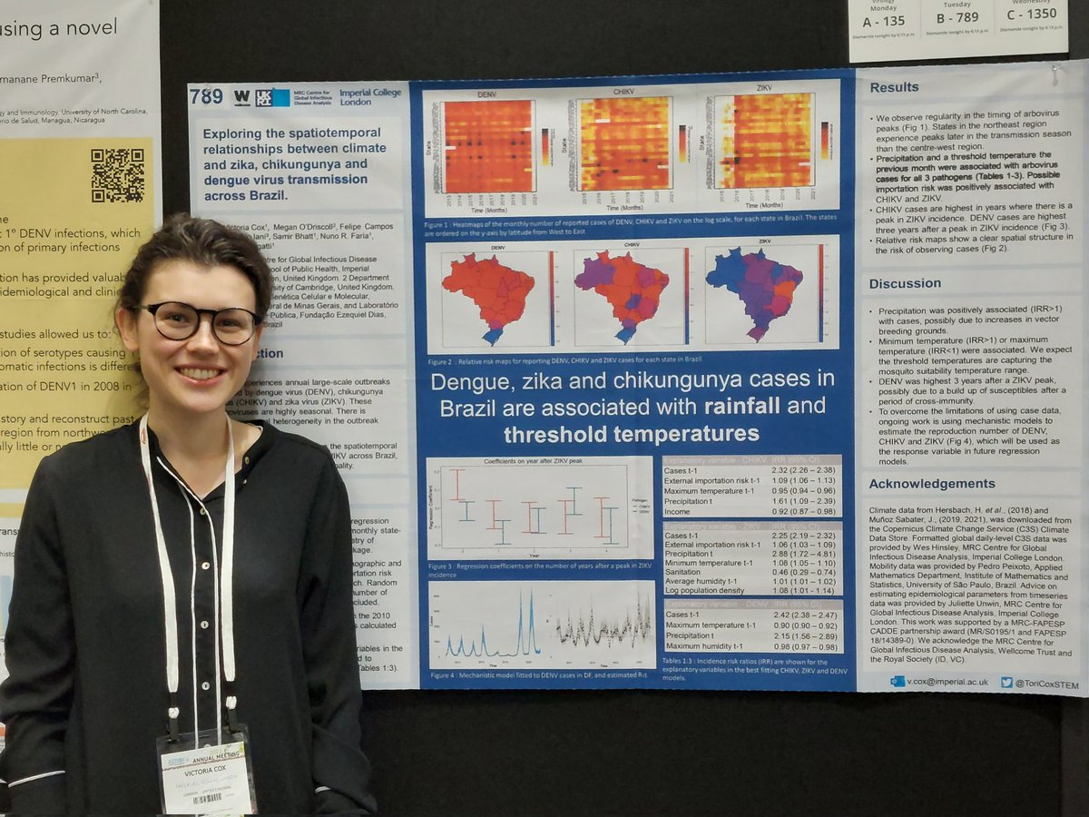 Take 2! ASTMH poster session B, 789. Ready to talk about dengue, zika and chikungunya in Brazil #TropMed22