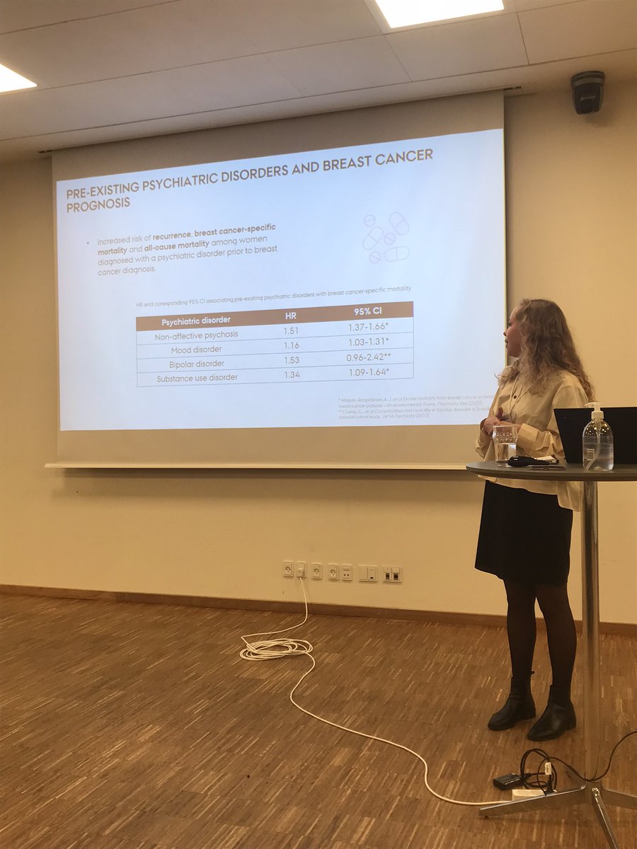 Cathrine Hjorth (@cathrinehjorth) on Twitter photo Thank you for a great <a href="/dsfepi/">DKPharmacoepi</a> Annual meeting!
<a href="/FannyAsmussen/">Fanny Borne Asmussen</a> from <a href="/DCEAarhus/">Department of Clinical Epidemiology, Aarhus</a> gave an impressive oral presentation on her examination of the influence of psychiatric morbidity on the social inequality in breast cancer prognosis. Congratulations 👏🏻 <a href="/DeeCroninFenton/">Dee Cronin Fenton</a> <a href="/oleguerplana/">Oleguer Plana-Ripoll</a> Thank you for a great <a href="/dsfepi/">DKPharmacoepi</a> Annual meeting!
<a href="/FannyAsmussen/">Fanny Borne Asmussen</a> from <a href="/DCEAarhus/">Department of Clinical Epidemiology, Aarhus</a> gave an impressive oral presentation on her examination of the influence of psychiatric morbidity on the social inequality in breast cancer prognosis. Congratulations 👏🏻 <a href="/DeeCroninFenton/">Dee Cronin Fenton</a> <a href="/oleguerplana/">Oleguer Plana-Ripoll</a>