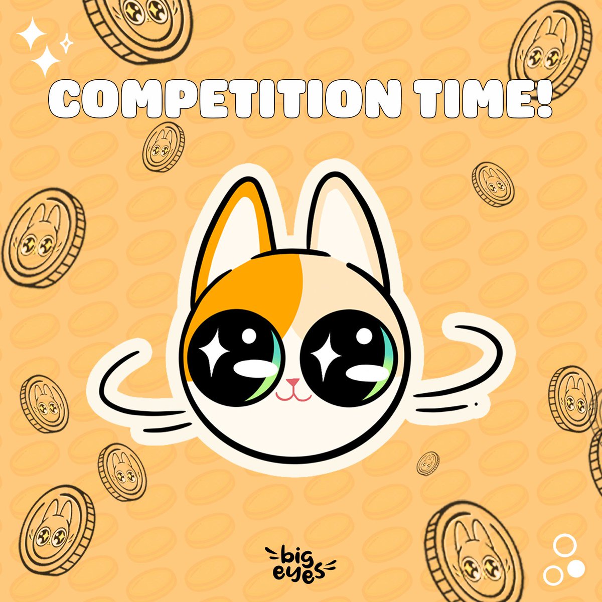 🏆It's Competition Time!🏆
😸We've loved the memes you've been making! Comment your best memes (+ like, follow, and retweet) and we'll reward five winners with some $BIG prizes😸

#1 - 2,000 $BIG
#2 - 1,000 $BIG
#3 - 300 $BIG
#4 - 230 $BIG
#5 - 100 $BIG

buy.bigeyes.space