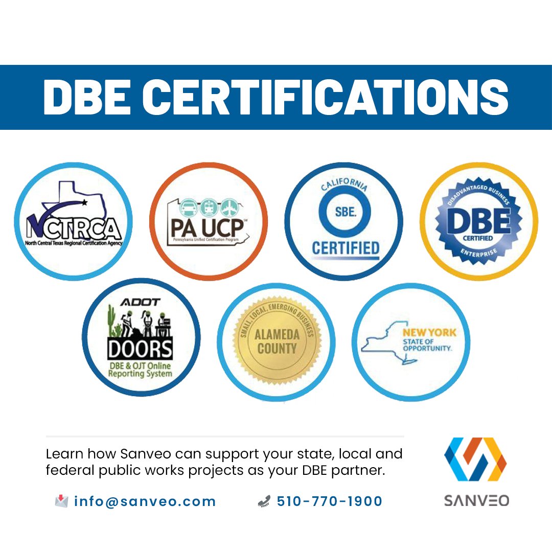 Sanveo's tweet photo. 📢📢 Sanveo is officially available to support your state, local and federal public works projects as your DBE (Disadvantaged Business Enterprise - Minority-Owned) partner in Illinois! 

To know more, reach out to our team: 📩 info@sanveo.com 📞 510-770-1900 https://t.co/U7AI08bPzp