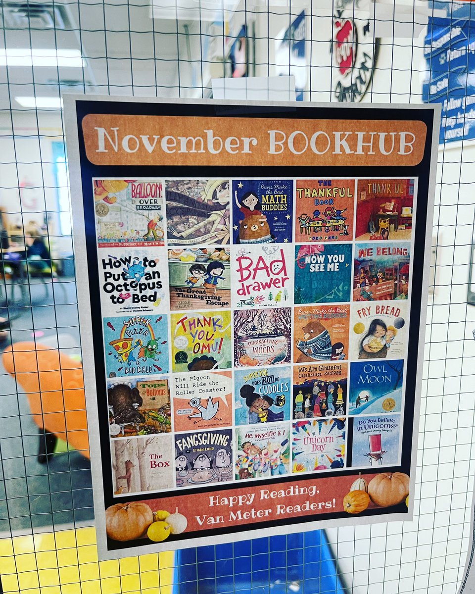 It’s time for our November BOOKHUB! It’s full of special read alouds for this time of year. 📚 Lots of @Novel_Effect books included too. 🎧 #futurereadylibs #tlchat #edchat #vanmeter #readalouds