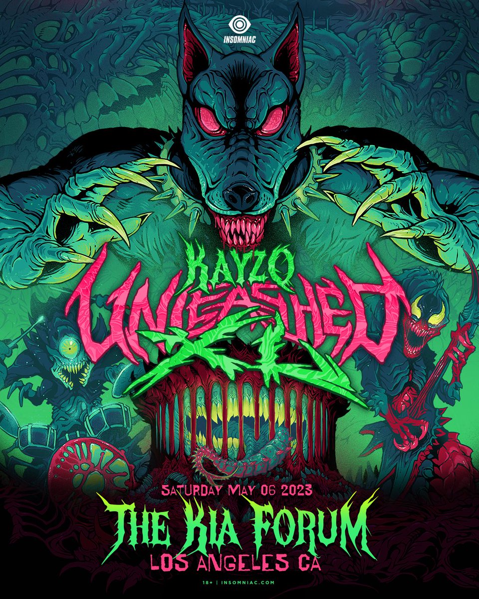 KAYZO UNLEASHED XL 

LIVE IN LOS ANGELES AT KIA FORUM 

MAY 6TH 2023

My biggest show to date. I love you guys. THANK YOU for making this possible