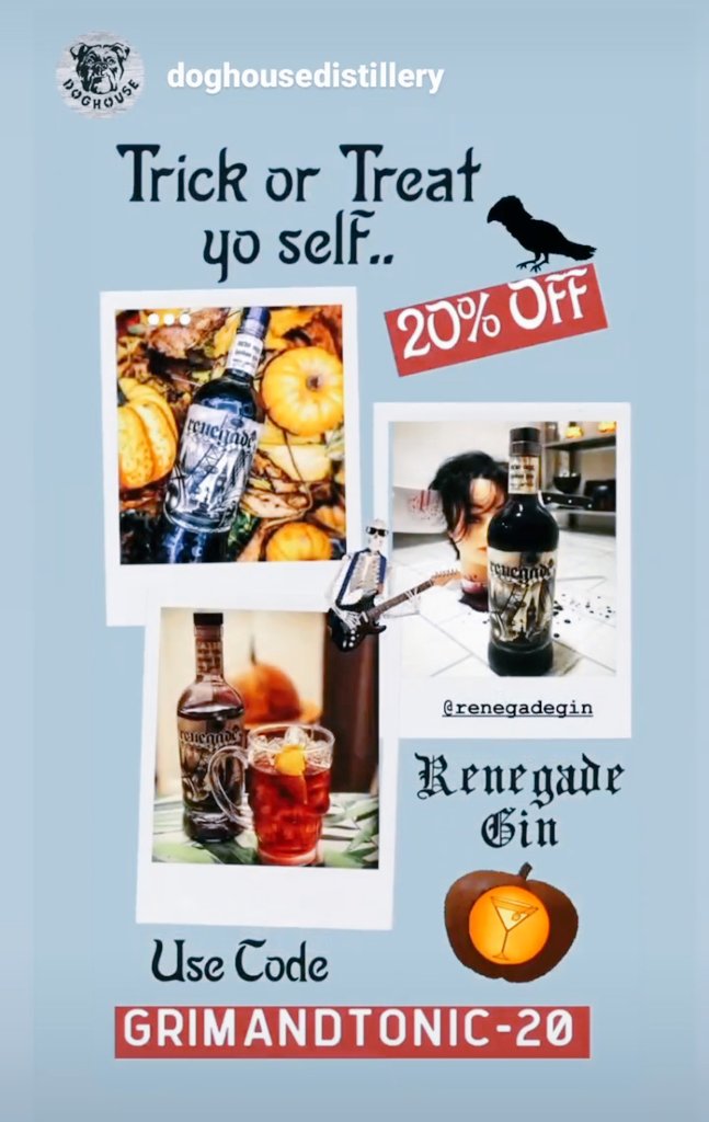 ☠️🎃👹 <a href="/renegadegin/">renegadegin</a> 20% off in store <a href="/doghousedistill/">Doghouse Distillery</a>