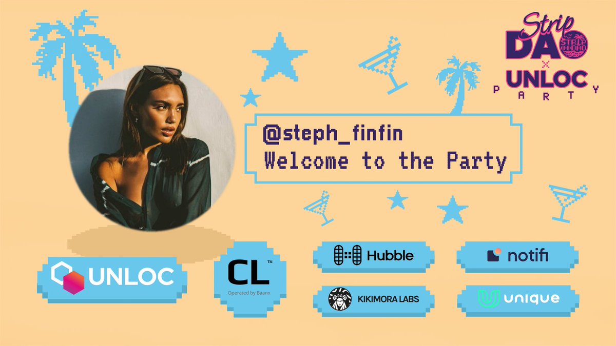 So anyways @steph_finfin started blasting and got into the @StripDAO party. #StripDAOxUnloc