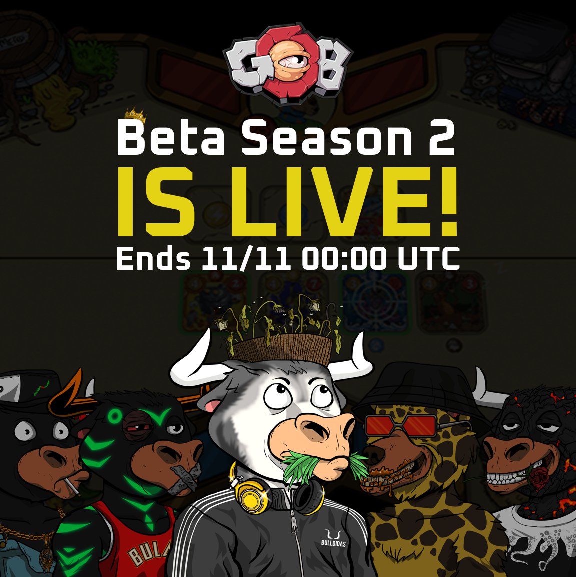 🏆Goons of Balatroon Beta-League S2 is LIVE🏆

🏆Congratulations to <a href="/marcin_crypto/">GoonHodler</a> who charged to the top of our Season 1 Leaderboard to win a <a href="/GoonsNft/">GOB</a>, <a href="/balatroon/">WOB</a> Lands and Genesis Cards🏆

⚔️Fancy your chances to steal his crown?👑
👀We're looking for #Gamers to play S2👀