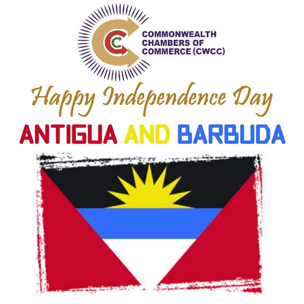 Members &amp; Staff of <a href="/TheCWCC/">Commonwealth Chambers of Commerce (CWCC)</a> send the fellow Commonwealth Citizens and Friends of 𝑨𝒏𝒕𝒊𝒈𝒖𝒂 𝒂𝒏𝒅 𝑩𝒂𝒓𝒃𝒖𝒅𝒂 heartfelt wishes on the Independence Day. 𝗛𝗮𝗽𝗽𝘆 𝗜𝗻𝗱𝗲𝗽𝗲𝗻𝗱𝗲𝗻𝗰𝗲 𝗗𝗮𝘆 𝗔𝗻𝘁𝗶𝗴𝘂𝗮 𝗮𝗻𝗱 𝗕𝗮𝗿𝗯𝘂𝗱𝗮!!  💓🇮🇳🤝🏻🇦🇬💓
#AntiguaAndBarbuda