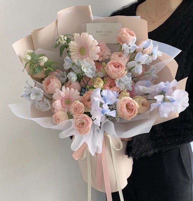 pastel flower bouquet 💐