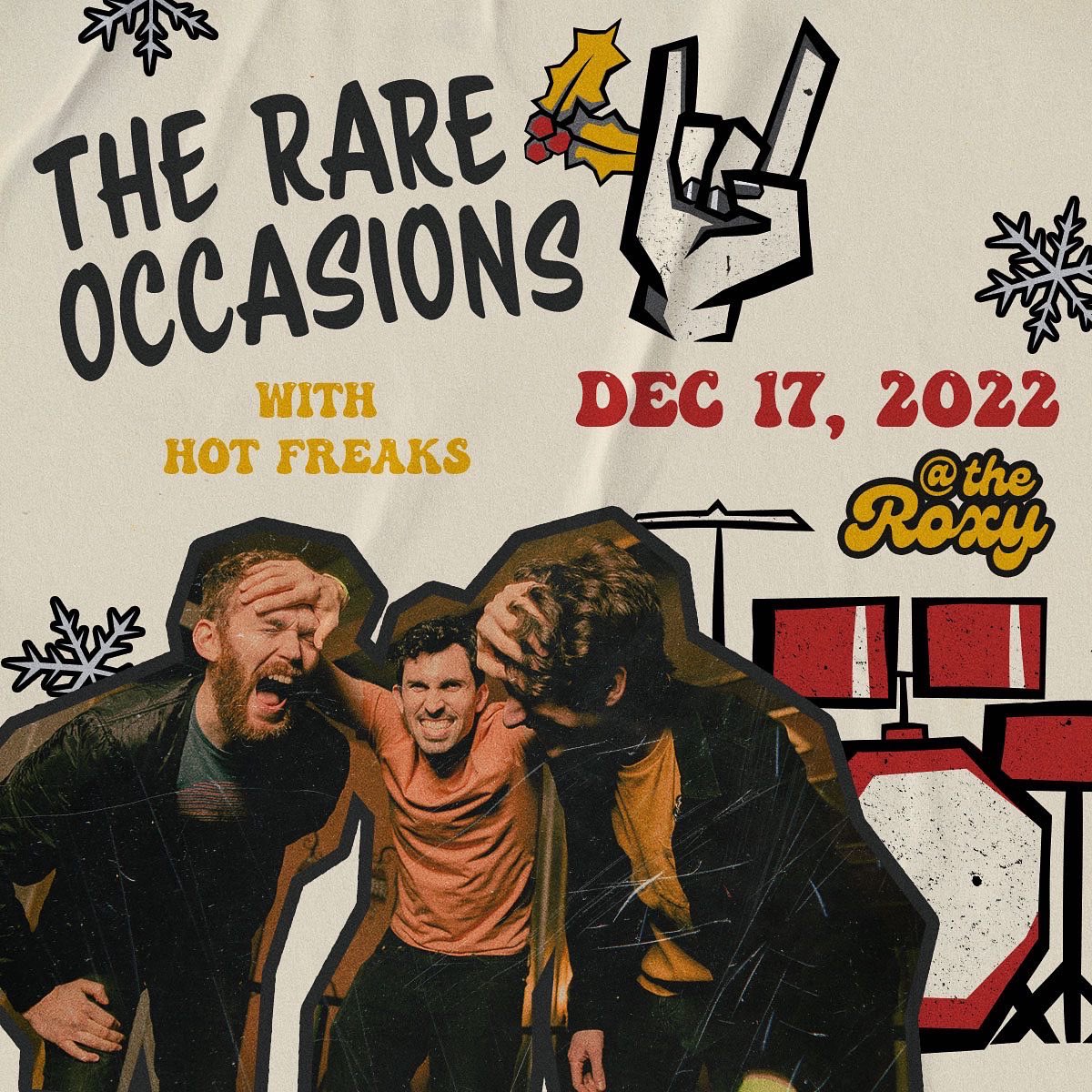 rareoccasions's tweet photo. We added an LA show! Weβre playing Jingle Bell at @theroxy on December 17th! Tickets go on sale this Thursday at 10am. #JingleBellRoxy https://t.co/csFM1Lws6v