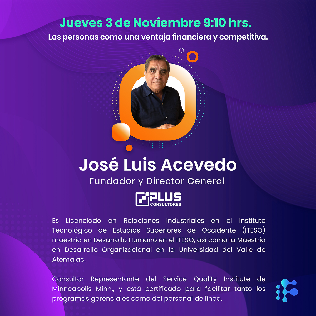 Conoce el trabajo de José Luis Acevedo, recuerda que estará en Innovation &amp; Fintech Summit 2022. 

Si eres socio de IMEF comunícate al📱 33 3968 6634 para obtener tu boleto. 

Regístrate sin costo en el formato virtual, da clic aquí 👉 bit.ly/3eO7giZ