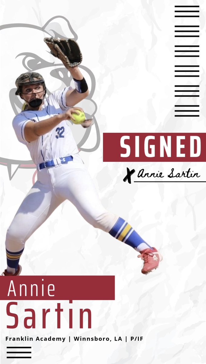 Franklin Academy Annie Sartin has signed with the Lady Bulldogs. Welcome to The Dawg Pound! #noplacelikeHolmes