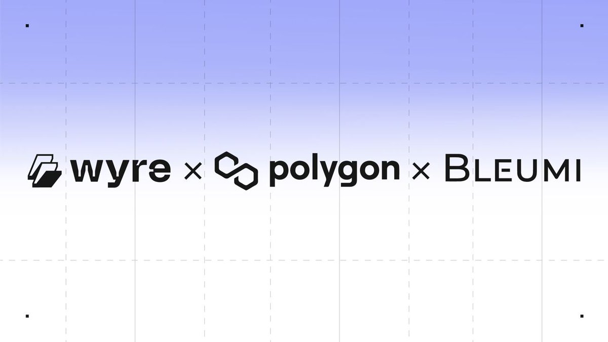 We are excited to announce that our partner @BleumiInc, has now integrated  with @0xPolygon, enabling network native #crypto payments for B2B and B2C  business through #Wyre! Click the link below to read