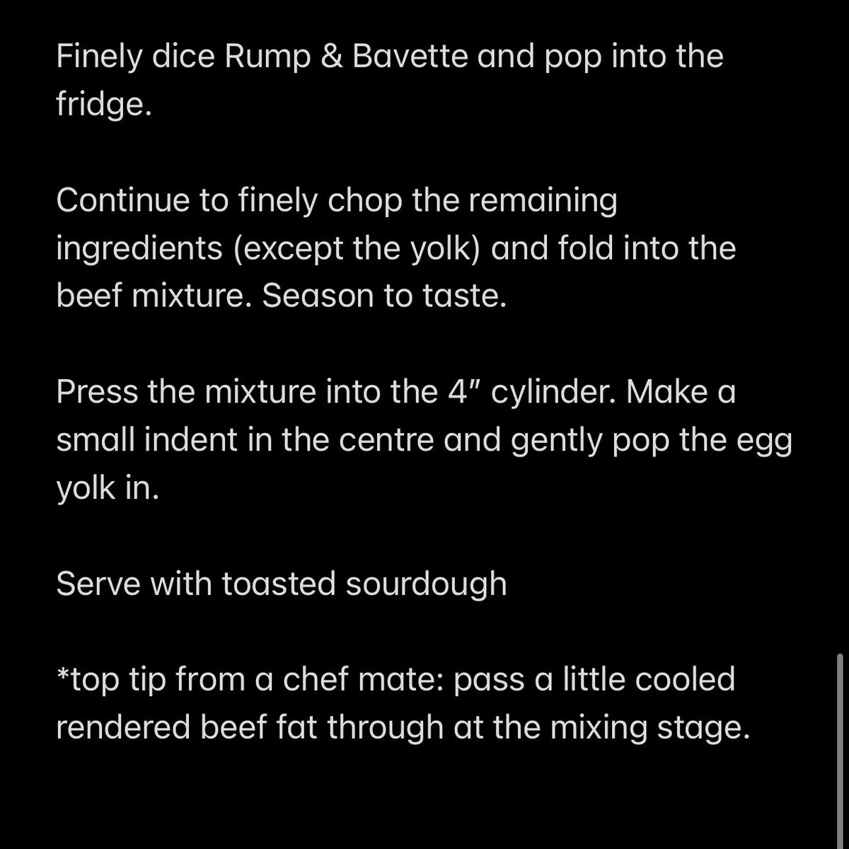 Classics We Adore

No.2 Beef Tartare (Meat Matters vibe)

We aren’t trying to reinvent a French classic (so you can put your guillotine away) but we have made something we find delightful.