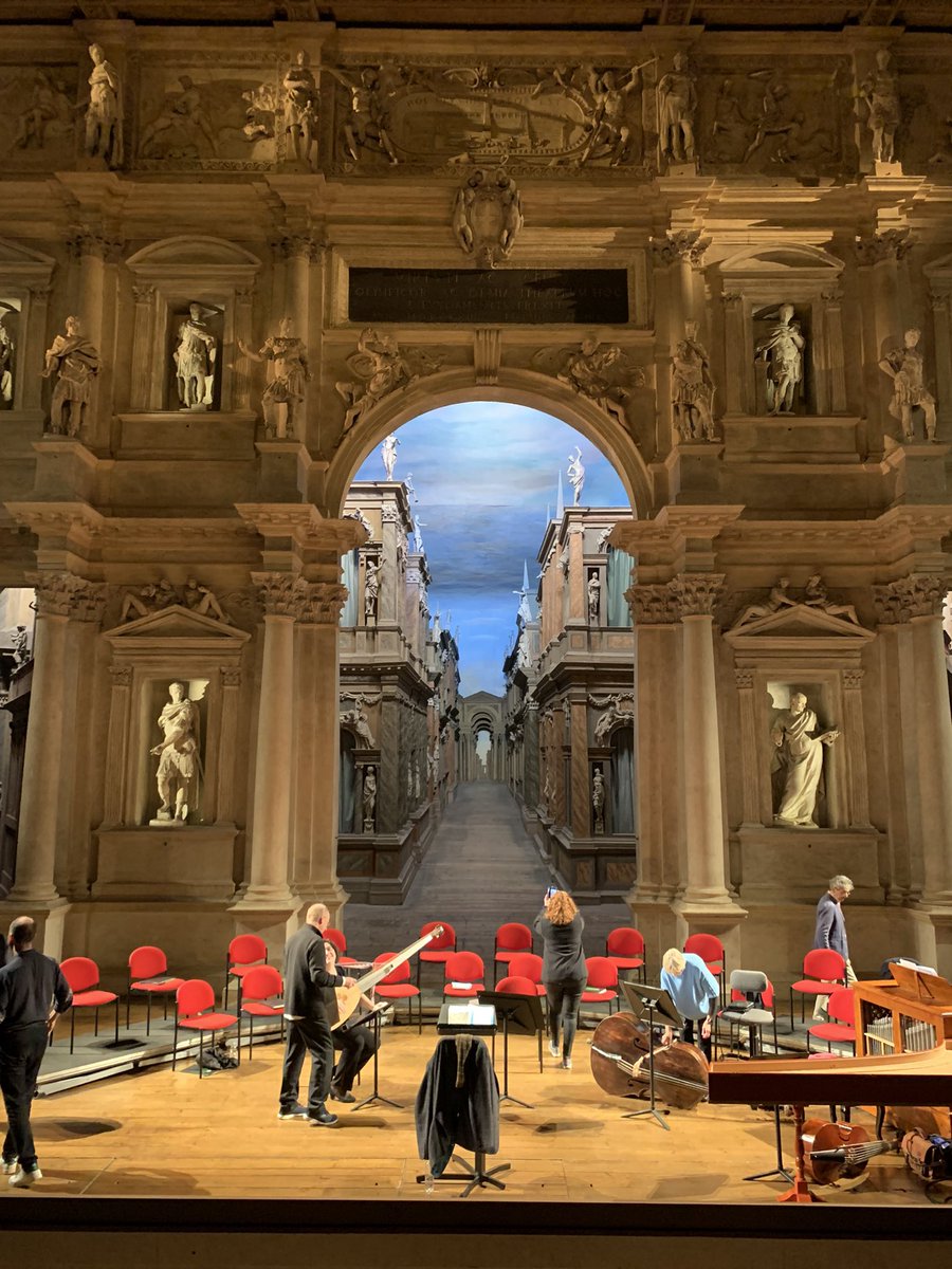 The spectacular venue, Teatro Olimpico, in Vicenza for this evening’s Monteverdi Choir concert <a href="/mco_london/">MonteverdiChoir&Orch</a>, including Scarlatti Stabat Mater and Purcell’s Jehovah, which I haven’t sing since I was a chorister <a href="/salcathchoir/">Salisbury Cathedral Choir</a>