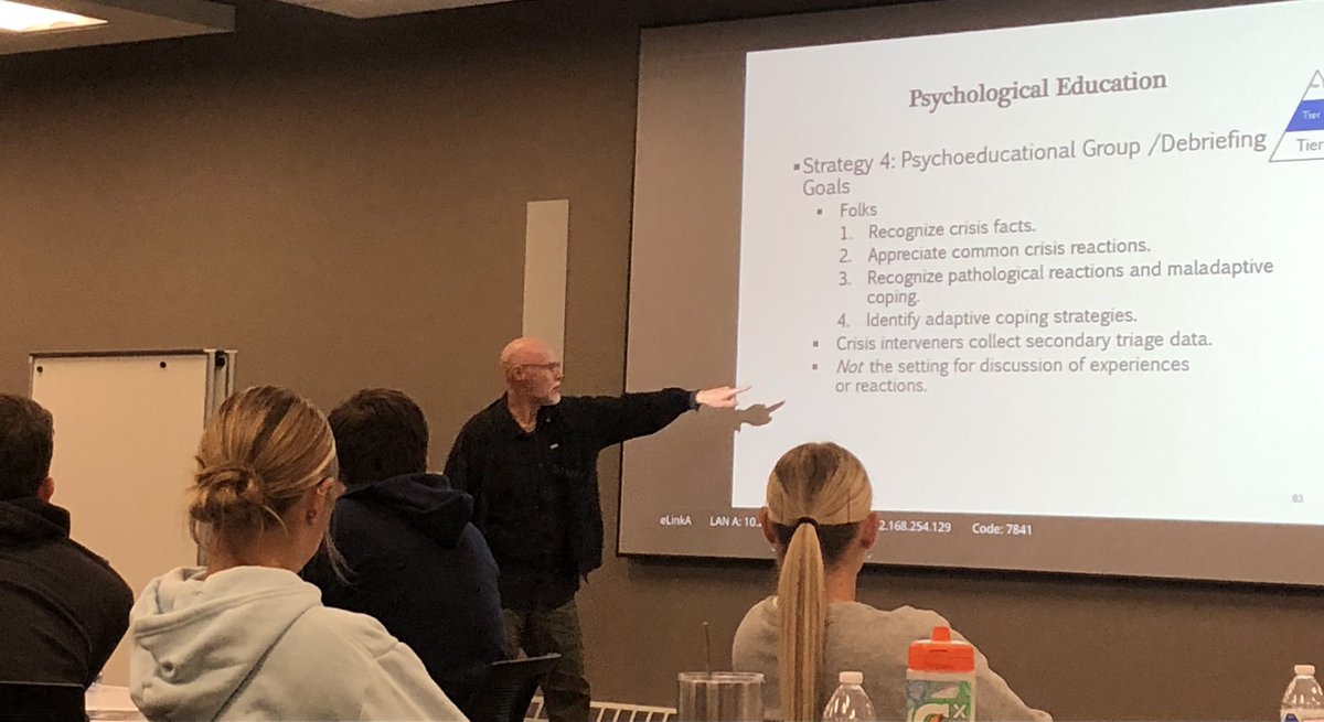 “Debriefing is not spreading psychological trauma. This almost always increasing the rates of PTSD” #ATsCare #MentalHealthMatters