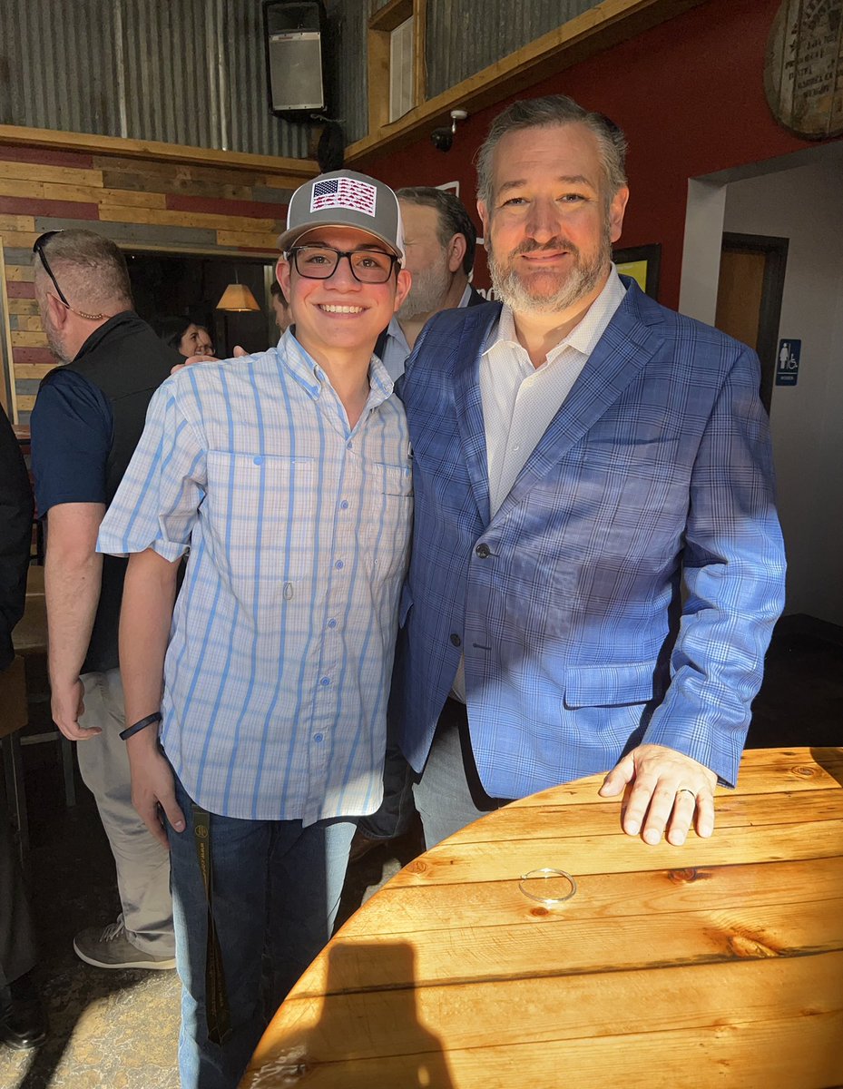 @RudyGiuliani Rudy, I hope that if you’re ever in Fort Worth Texas, I can arrange a meeting with you and my nephew ! He would absolutely Love meeting you ! He met Ted Cruz yesterday and at a young age, is already planning his political career ! #DrewStahlForPresident2044