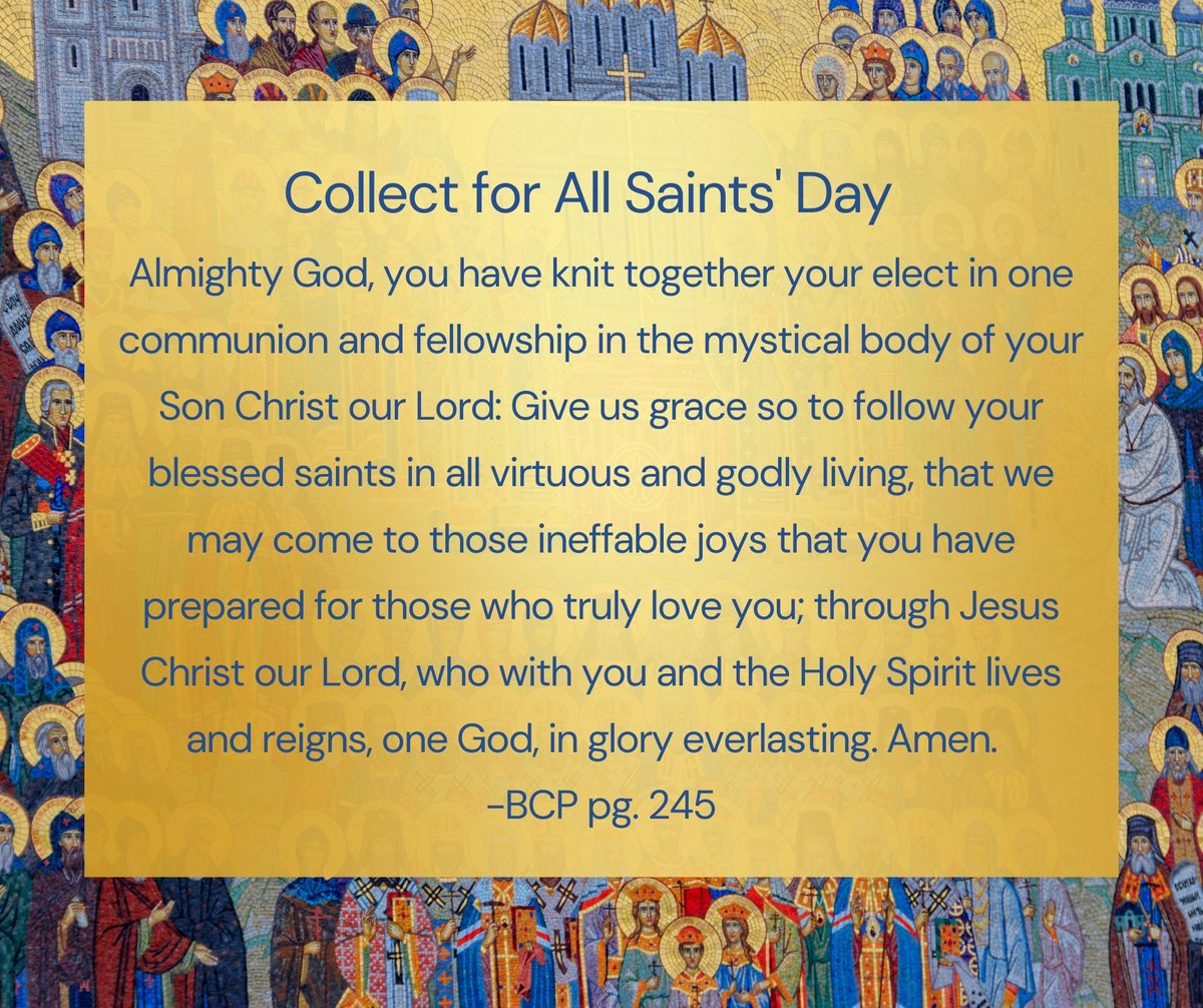 All Saints’ Day, celebrated November 1 or the nearest Sunday afterward, is characterized by the Book of Common Prayer (BCP) as a Principal Feast, “taking precedence over any other day or observance” (BCP, 15). The day is set aside to remember and commend the saints of God.