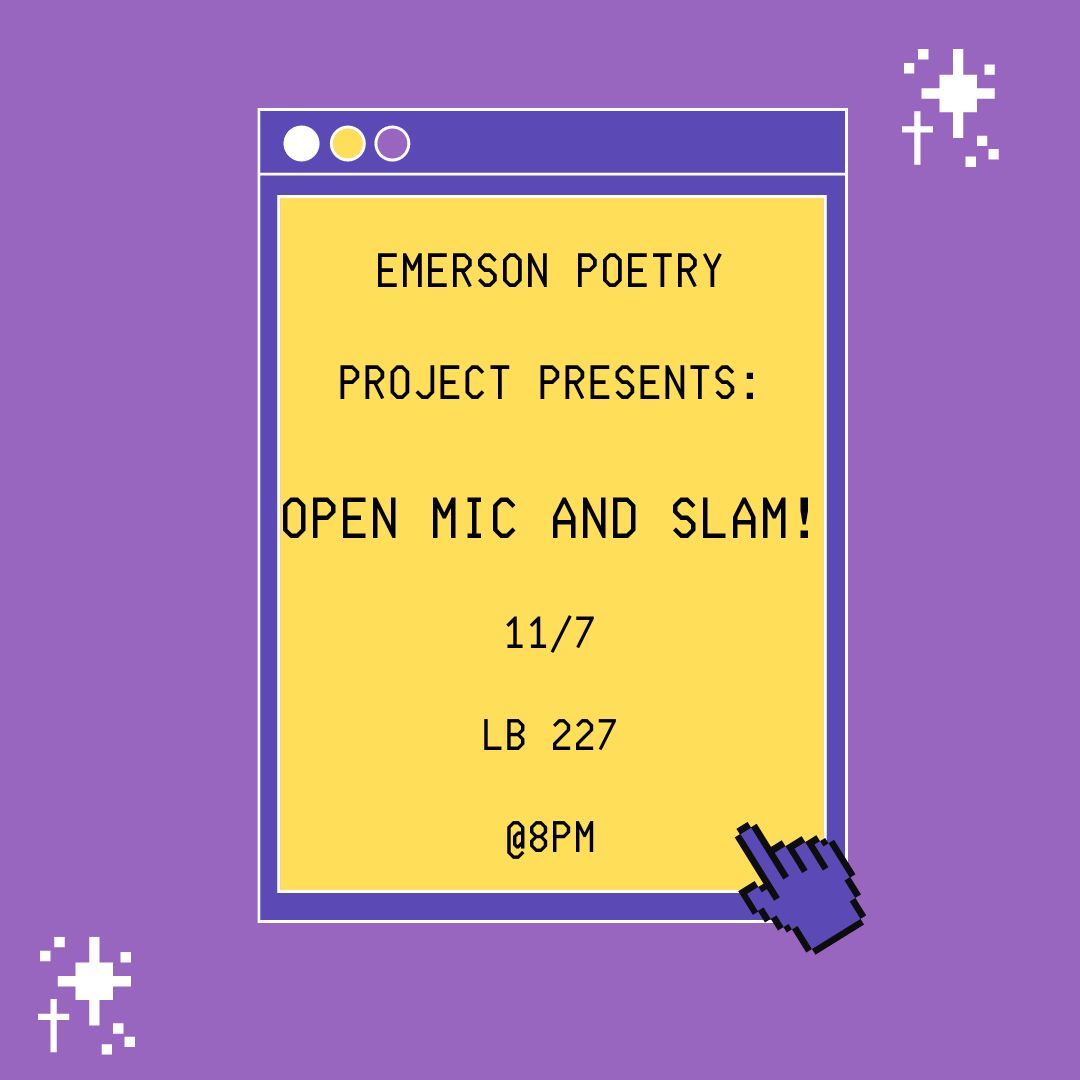 hey poets! we got an open mic and slam next week! hope to see you!!
