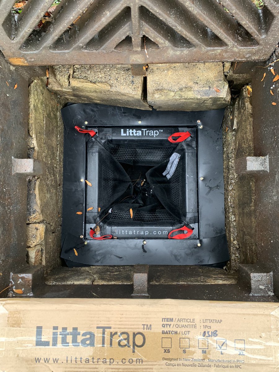 We’re in the #HumberRiver Watershed today installing 13 <a href="/enviropod_group/">ENVIROPOD</a> #LittaTraps in storm drains across 5 plastics companies participating in Operation Sweep the Creek 3.0 uofttrashteam.ca/pellets/