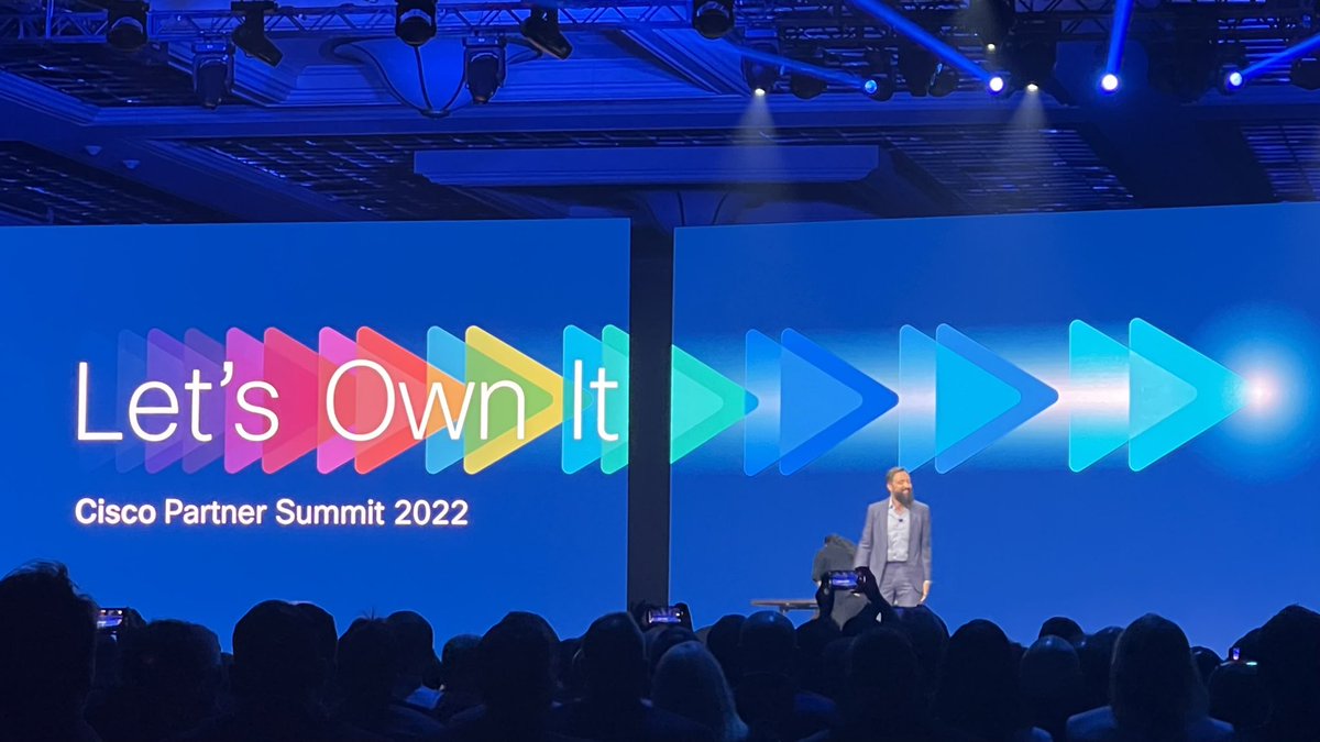 And we are off…..”Let’s Own It!” #CiscoPS22