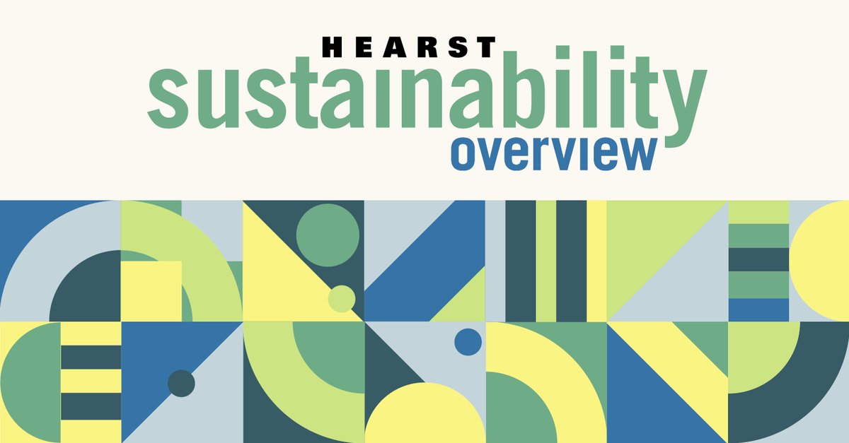 Hearst's tweet photo. Today, #Hearst launched its 2022 #SustainabilityOverview: https://t.co/TK0Mj2JGi3 #SustainableHearst https://t.co/kZ12b3h5Af