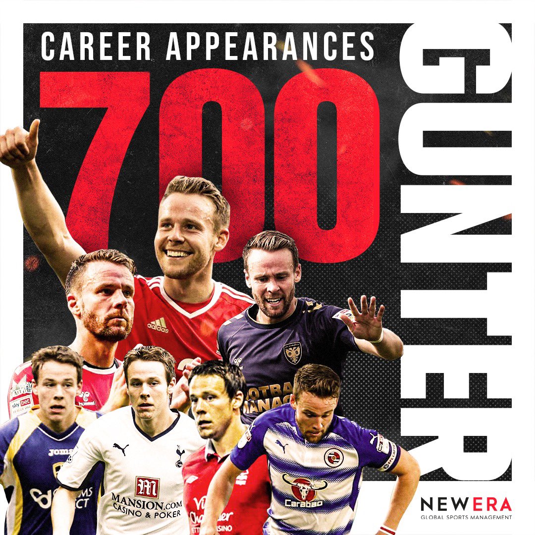 Congratulations to one of our longest serving clients, Chris Gunter who made his 700th career appearance on the weekend at the age of 33! 🙌 Amazing achievement, @Chrisgunter16 👏 #chrisgunter #afcwimbledon #neweraglobalsports