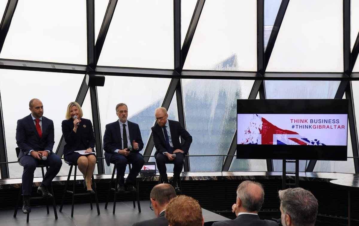 GibraltarGov's tweet photo. Minister @Albert_IsolaMP hosts Insurance Breakfast at the Gherkin in the City of London
Full Press Release: https://t.co/K6n3O6pqGk https://t.co/87A89usooD