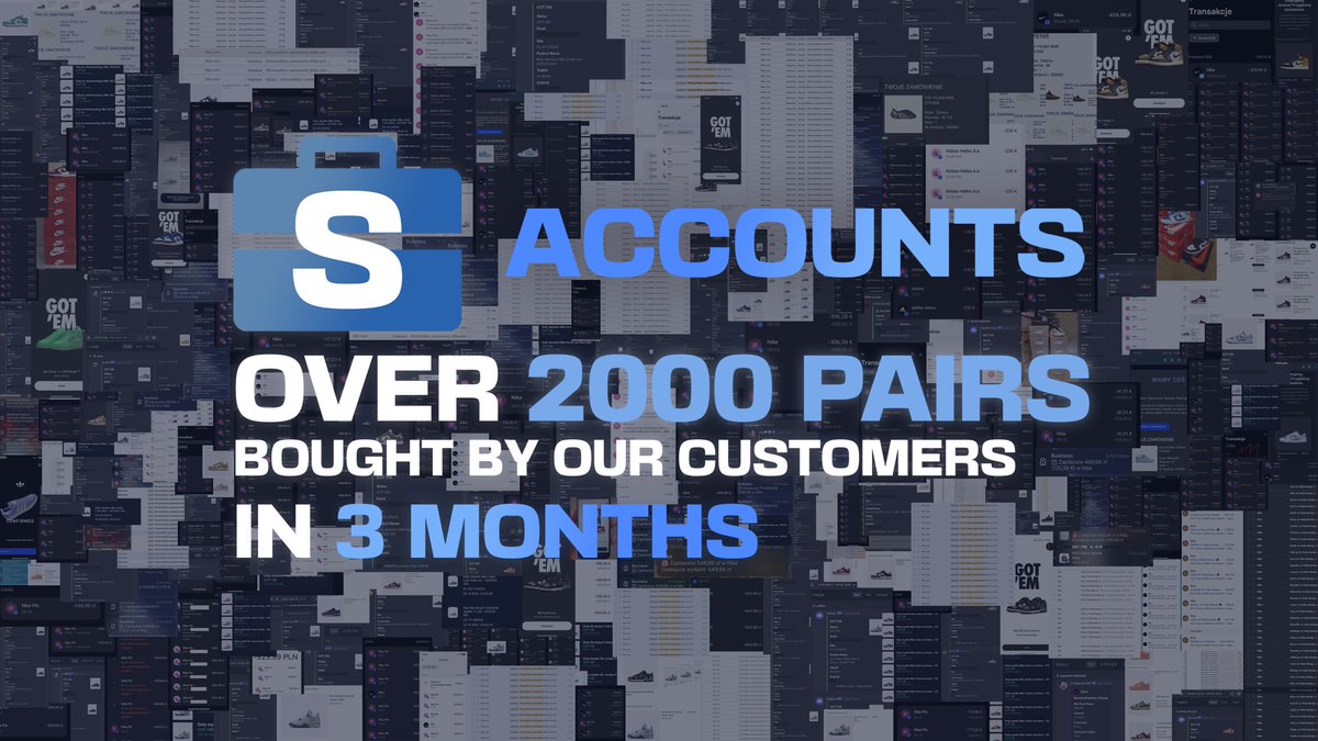 SZSIMPACC's tweet photo. The last 3 months have been really successful for our users 🤑

To celebrate this success, we are giving away 25 nike accounts to two random winners.

- Follow @Jesterek_ @SZSIMPACC 👥
- Like and RT this tweet💙
- Join Discord - https://t.co/pGPWxqGAwF 

72H, GL🥳 https://t.co/KyvPaGaQT4