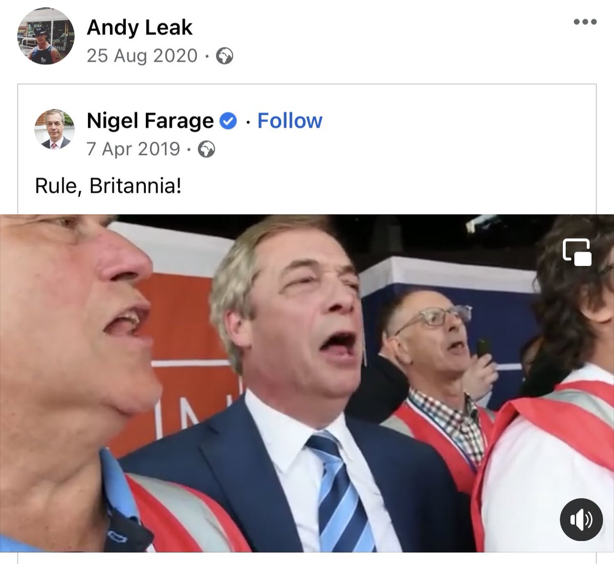 In a huge surprise to no one, Andy Leak - the guy who threw petrol bombs at refugees before killing himself - was a fan of @Nigel_Farage.