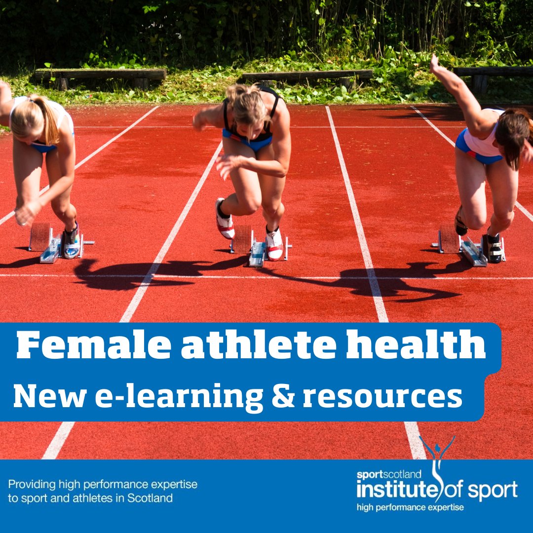 An e-learning module from the sportscotland Institute of Sport is available for female athletes at all levels, plus parents, coaches and others.

Along with other resources, this aims to increase understanding and support around female athlete health ⬇️

learning.sportscotland.org.uk/catalog?pagena…